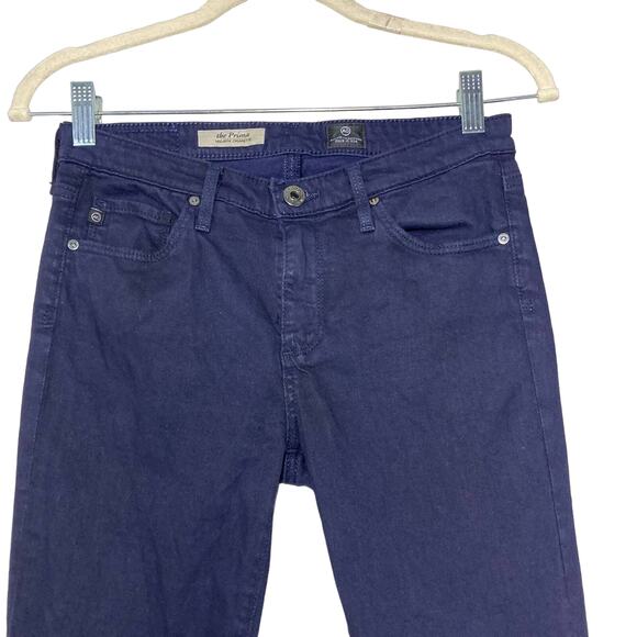 AG Adriano Goldschmied The Prima Mid-Rise Cigarette Jeans Dark Navy Blue Sz 26R - Picture 5 of 16